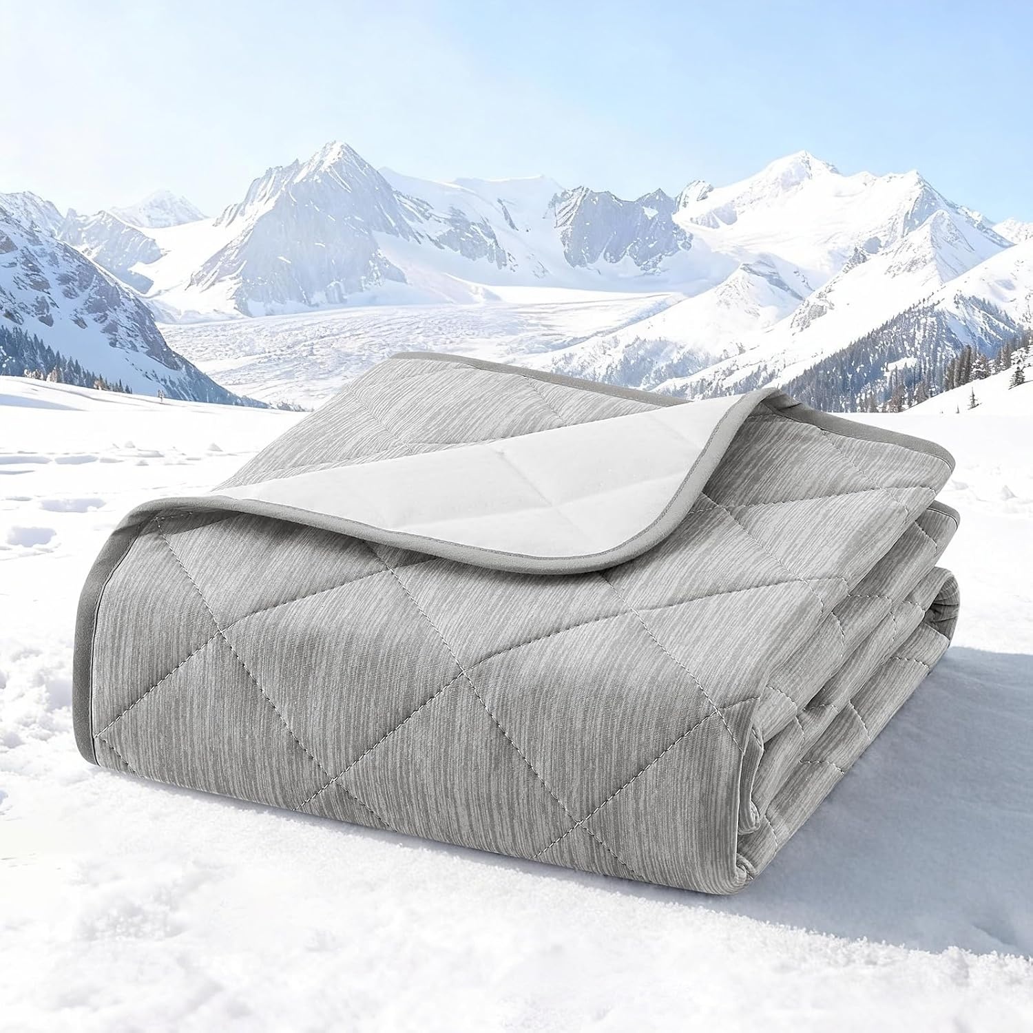 image:imageCOZY KISS Extra Large Dog Cooling Mat 52x82 QMaxgt04 Waterproof amp Leakproof Pet Bed Cover NonSlip Cooling Dog Blanket for Couch Floor Large Dogs GrayGray