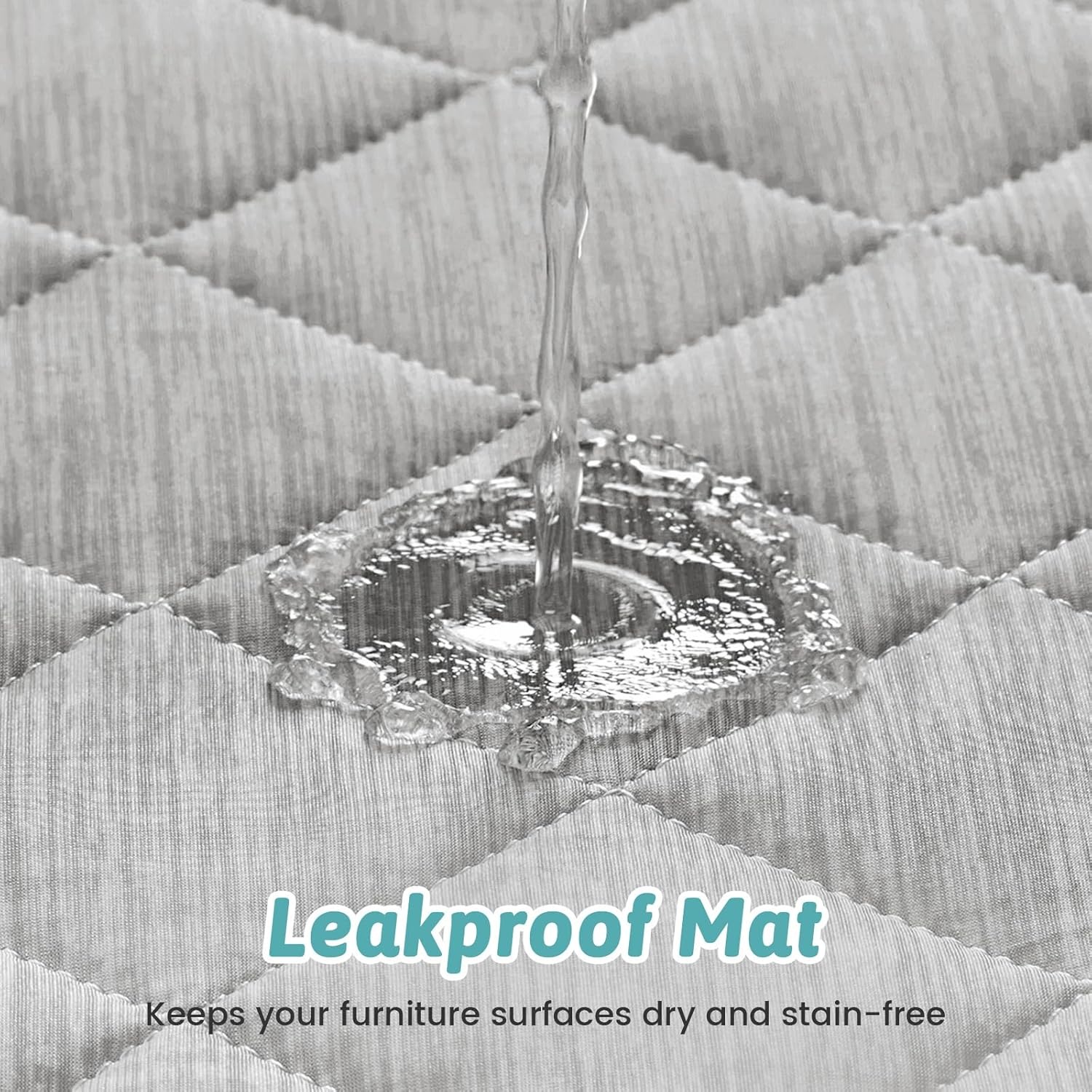 image:imageCOZY KISS Extra Large Dog Cooling Mat 52x82 QMaxgt04 Waterproof amp Leakproof Pet Bed Cover NonSlip Cooling Dog Blanket for Couch Floor Large Dogs GrayGray