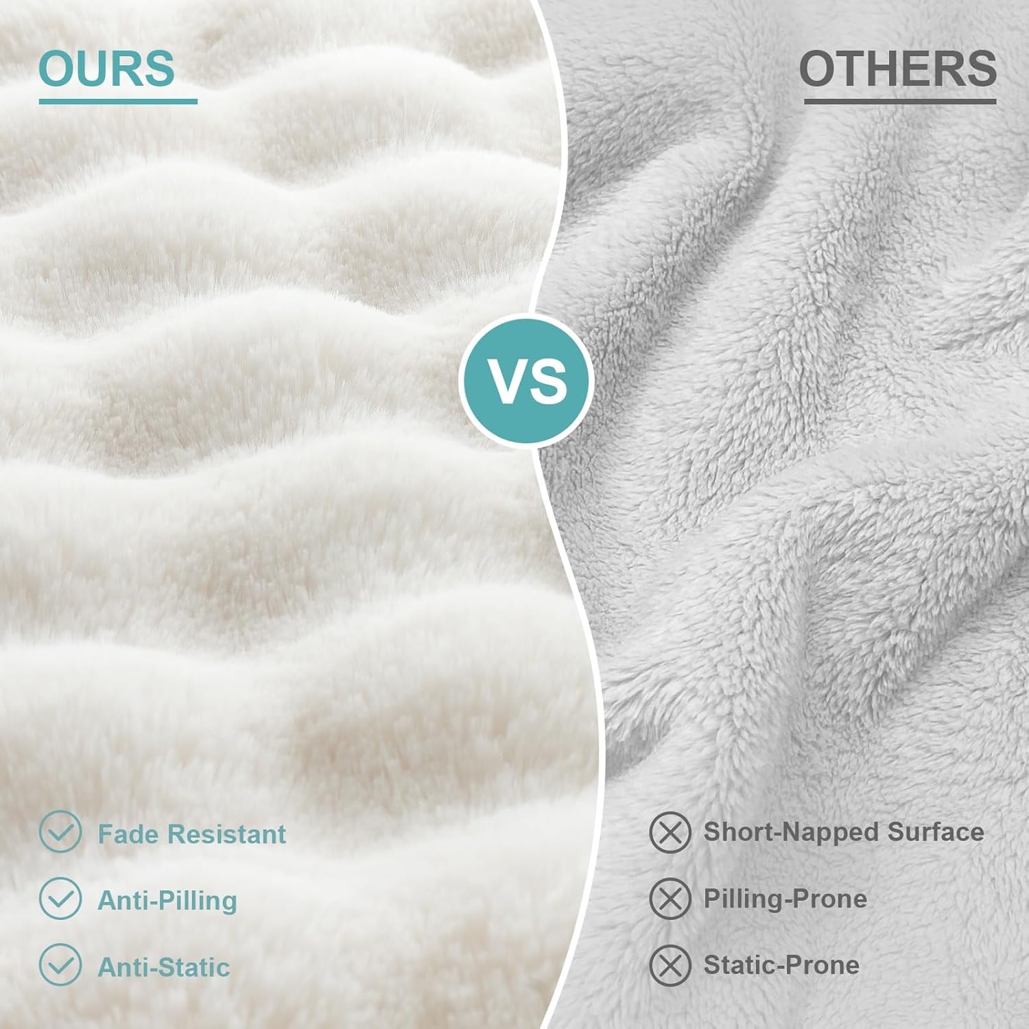 image:imageCOZY KISS Orthopedic Dog Bed for Extra Large Dog Soft and Warm Faux Fur Sofa for Giant Pet Up to 150 lbs Foam Bolster AntiSlip Couch with Washable Removable Cover XXL 48x35x8 inch BeigeBeige