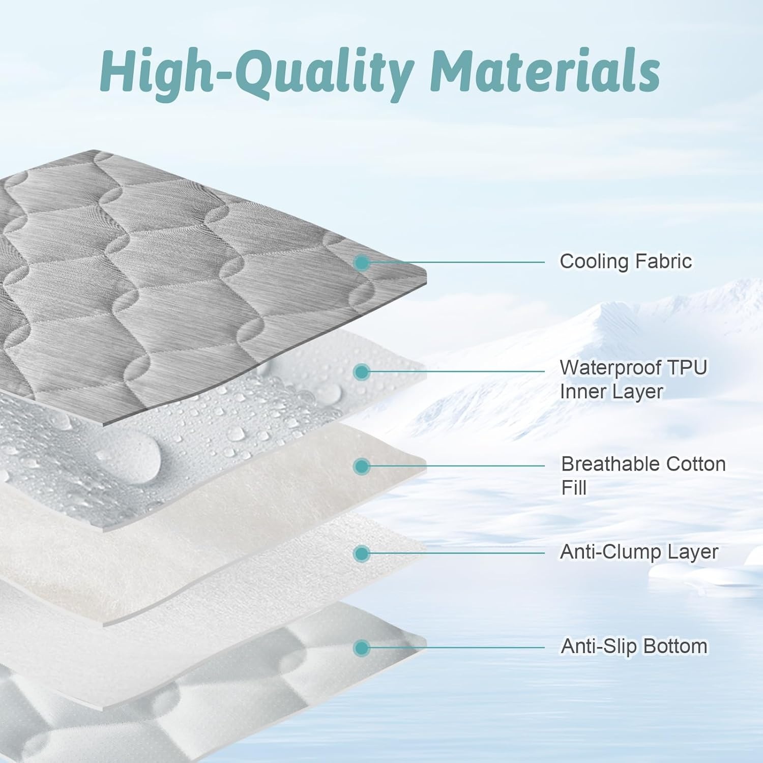 image:imageCOZY KISS DogampCat Cooling Couch Cover 275x275 Inch Waterproof Pet Pad QMax gt 04 CoolTech Fabric GreyGrey