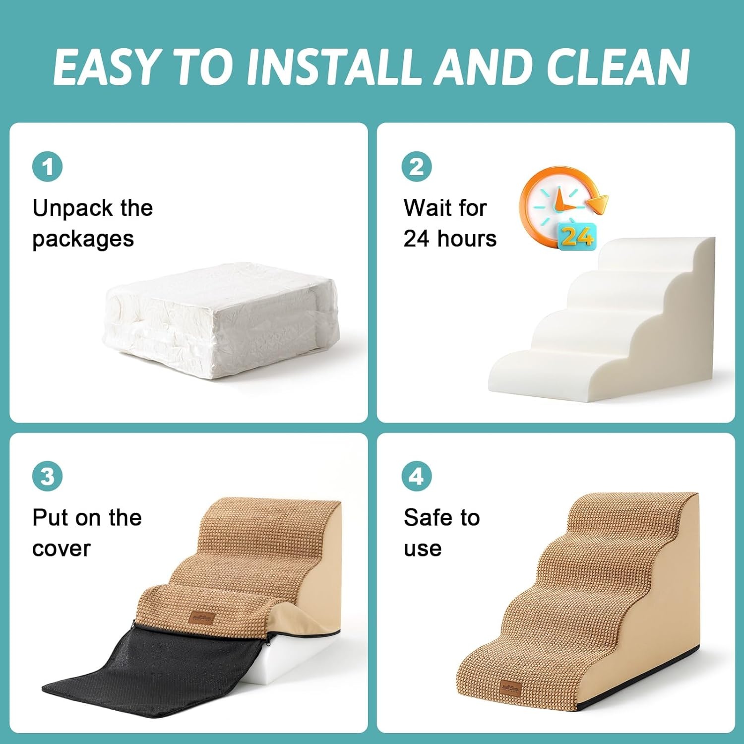 image:imageDog Stairs Step Ramp for Dogs Cats